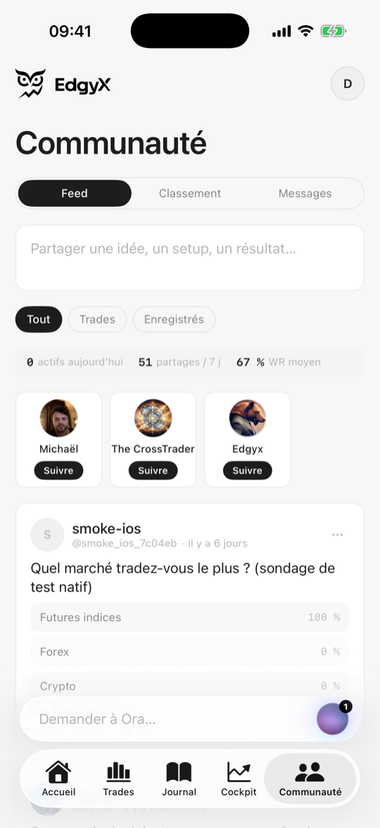 Edgyx iOS · Communauté